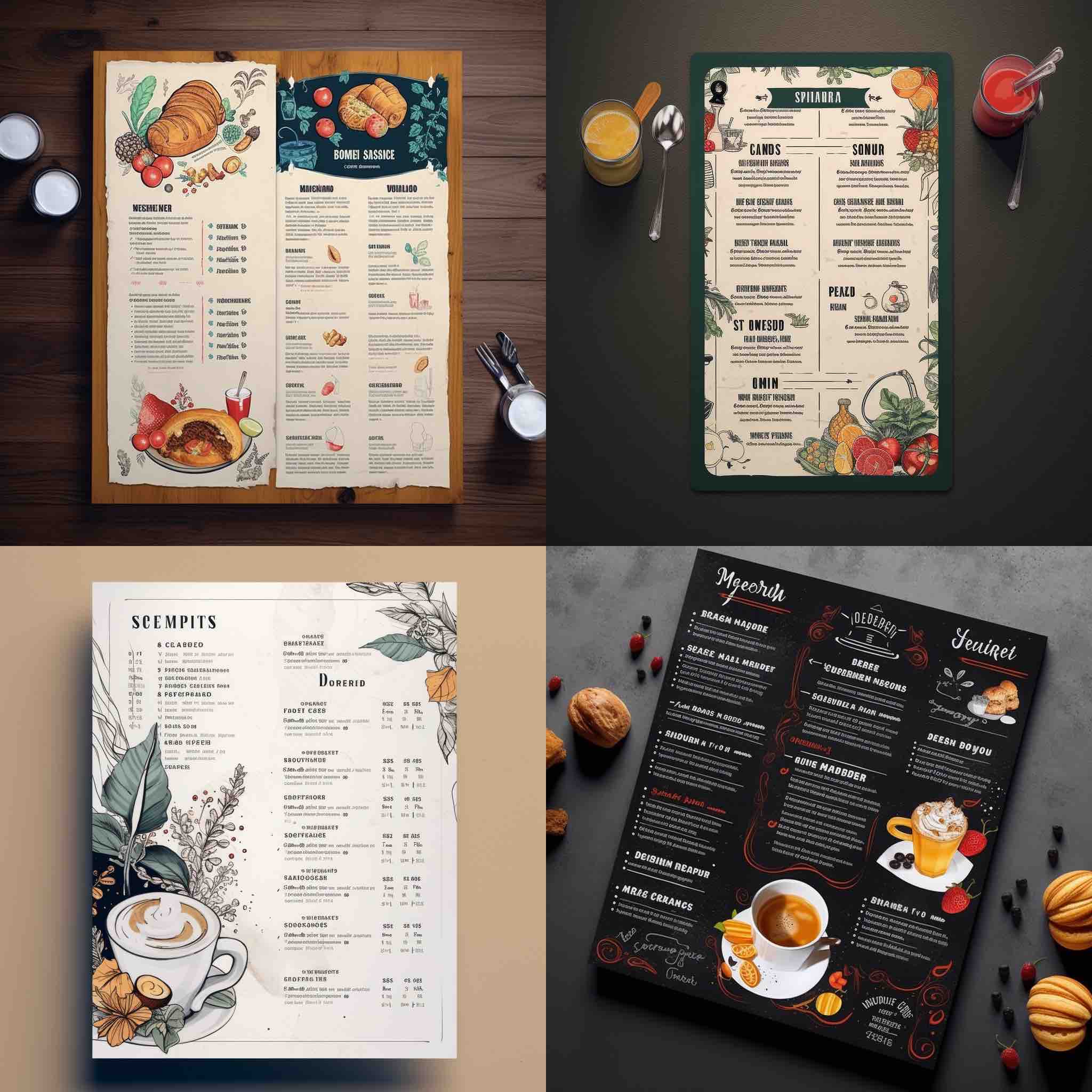 Menu Design 「菜單設計」