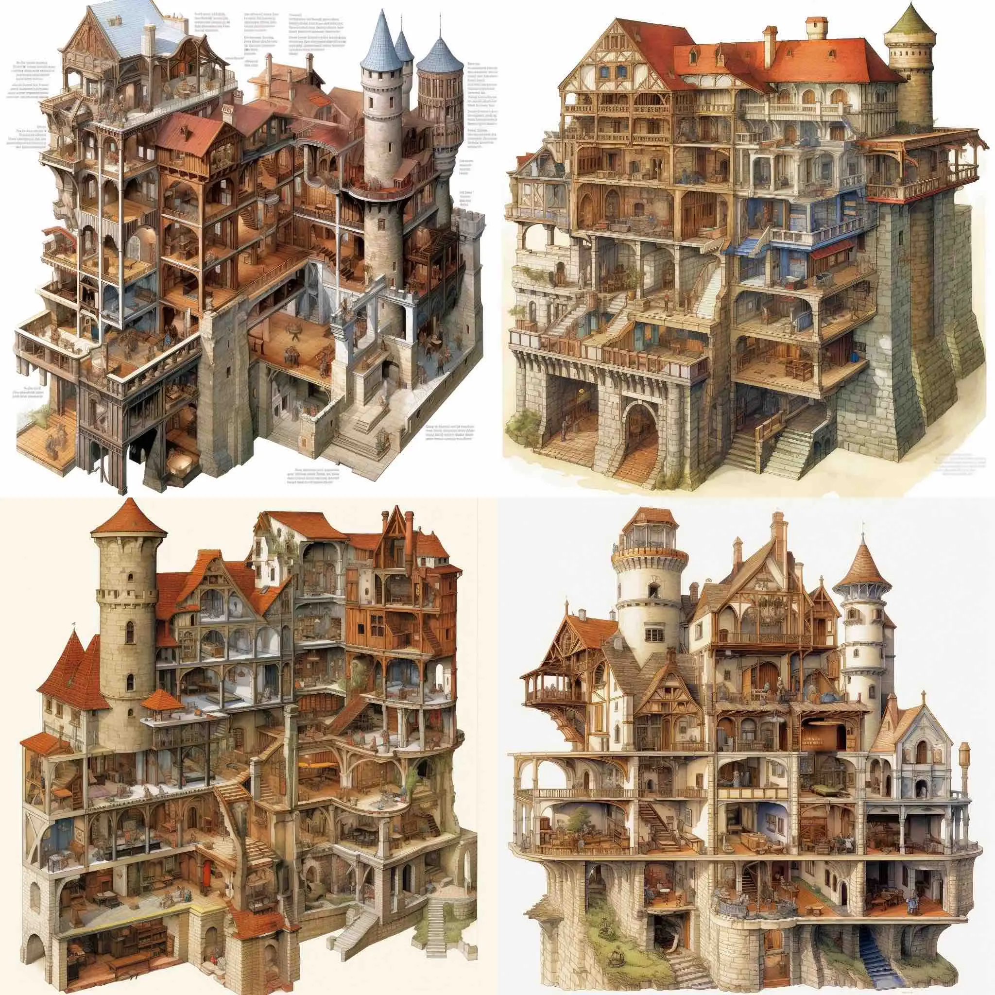 House Cutaway 「房屋剖面圖」